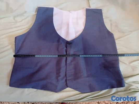 ropa para hombre - Traje Gris Azulado 8