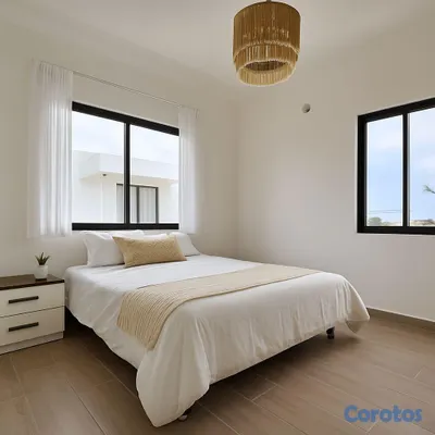 casas vacacionales y villas - Villas en Venta en Punta Cana, 2 y 3 Hab. con Patio Privado 4