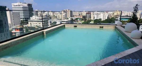 apartamentos - Apartamento en alquiler en Piantini Amueblado full 1 habitación, 1.5 baños, 1P 6