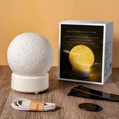accesorios - Lámpara de luna Proyector de cielo estrellado de fantasía dibujos noche colorida 4