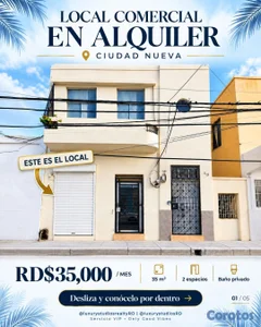 local comercial en la padre billini cerca de la Zona Colonial 