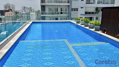 Apartamento de 2 Habitaciones en Piantini en piso alto