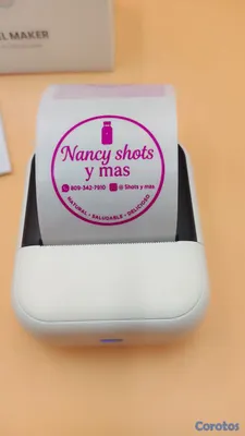 impresoras y scanners - Impresora térmica Bluetooth c50 con 3 rollos Adhesivos continuos semitransparet 4