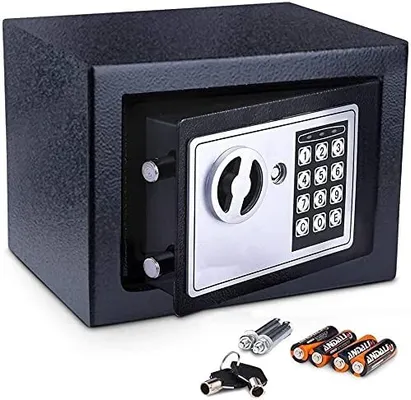 otros electronicos - Caja de seguridad, fuerte, pequeña 17 cm x 23 cm x 17 cm VARIEDAD COLORES 2