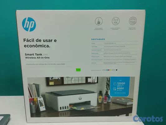 impresoras y scanners - Impresora HP Smart tank 580 wireless all-in-one.   2