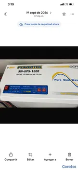 plantas e inversores - Inversor Powertek SW-UPS-1500 1500W Onda sinusoidal