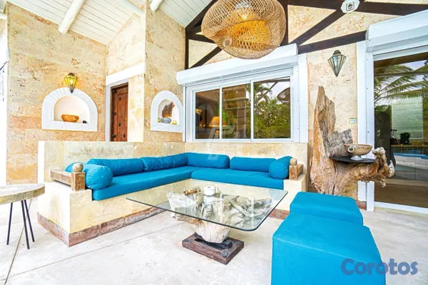 casas vacacionales y villas - Espectacular Villa Tropical de Lujo a 200m de Playa Las Ballenas | Las Terrenas 5