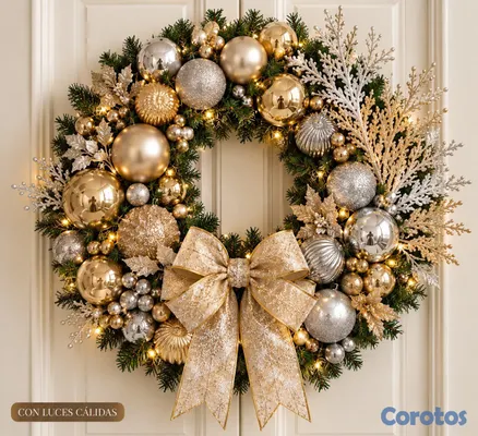 decoración y accesorios - Coronas navideñas personalizadas 5
