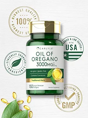 Salud y Equipamiento Médico - Aceite De Oregano -150 Capsulas De Gelatina Blanda 5