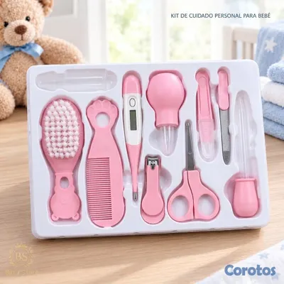 cuidado y nutricion - Kit de Cuidado personal para Bebé Completo para Higiene Diaria con accesorios.  2