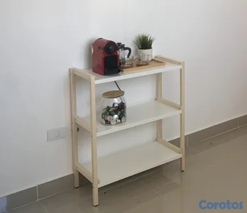 Estantería abierta IKEA EKENABBEN, álamo/blanco