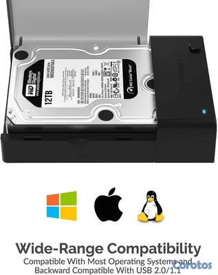 accesorios para electronica - ESTACIÓN DE ACOPLAMIENTO SABRENT USB 3.0 PARA DISCO DURO SATA DE 2.5 O 3.5 PULG 7