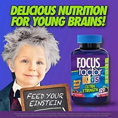 Salud y Equipamiento Médico - Focus Factor Kids Super Fuerte Vitaminas Para La Memoria 120 5