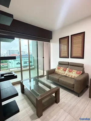 apartamentos - torre moderna con piscina apto en venta con balcón de 2habitaviones con baños  9