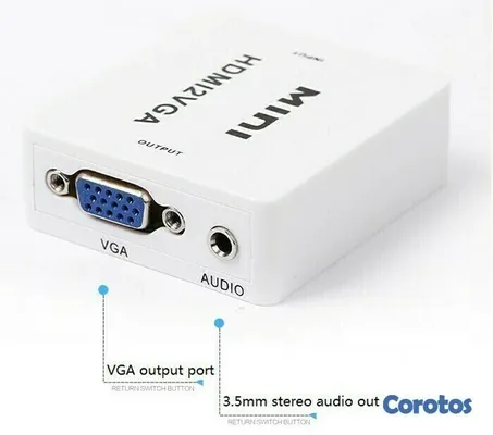 accesorios para electronica - Convertidor de HDMI a VGA 3