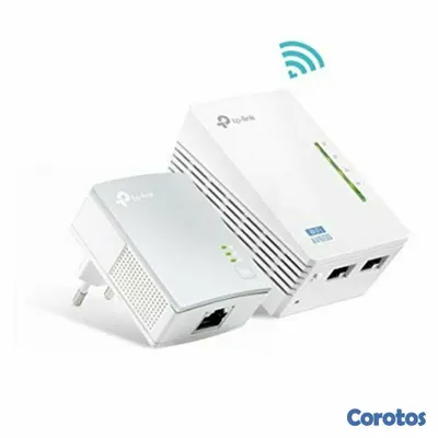 otros electronicos - POWERLINE TP-LINK TL-WPA4220KIT, ACCESS POINT TL-WPA4220, 2.4GHZ/300MBPS, 2 PUER 2