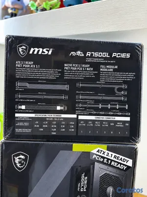computadoras y laptops - MSI MAG A750GL PCIE5 750W 80 Plus Gold Full Modula 2