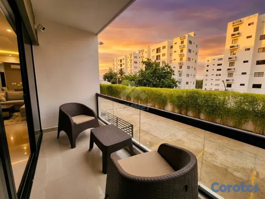 apartamentos - TORRE AMUEBLADA CON PISCINA Y GIMNASIO PROXIMO AL  2
