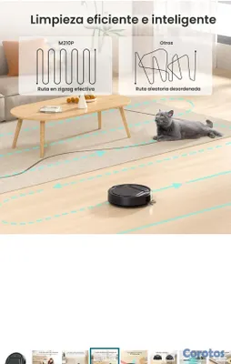 electrodomesticos - Lefant robot M210 Pro, aspiradora robótica de carga automática. 6