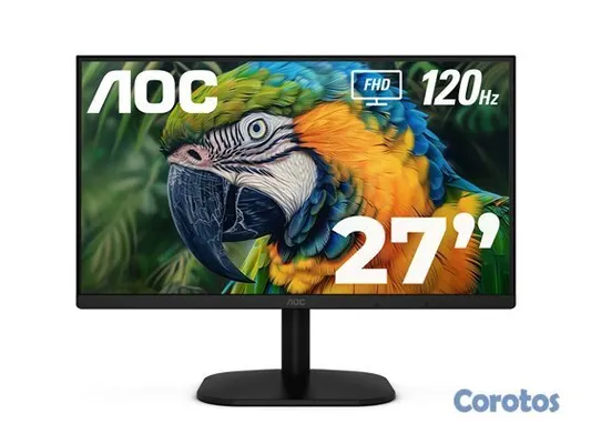 computadoras y laptops - MONITOR AOC 27" 27B35H3, FHD (1920X1080) 120HZ, PANEL IPS, HDMI, VGA, HDR, ADAPT 3