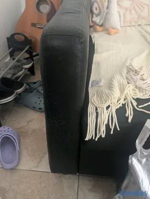 muebles y colchones - Sofá cama ,negro grande 4