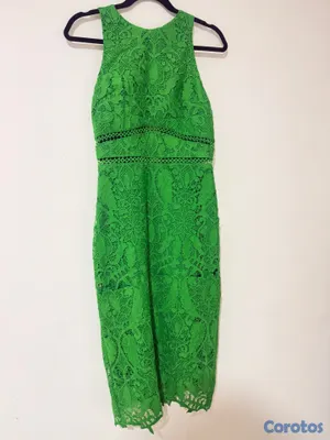 ropa para mujer - Vestido verde S con una sola puesta 3