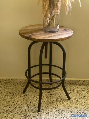 muebles y colchones - Sillas de bar o desayunadores y mesa tipo rústico  2