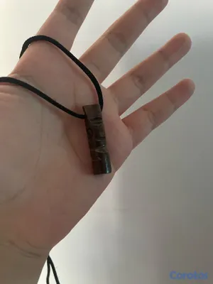 joyas, relojes y accesorios - Collar con colgante de madera tallada(Usado) (Madera Premium) 3