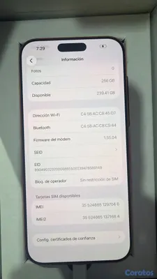 celulares y tabletas - iPhone 17 pro max 256 factory  2