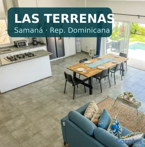 Villa en Las Terrenas, Samaná — 3 hab. con piscina privada