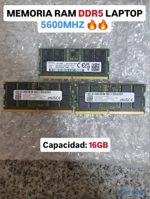 accesorios para electronica - MEMORIA RAM LAPTOP DDR5 16GB GRADO A 2