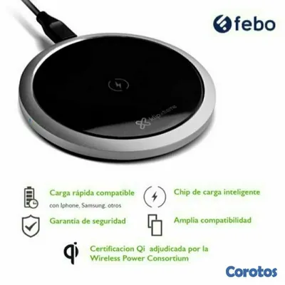 accesorios para electronica - CARGADOR INALAMBRICO KLIPX HALO, CIRCULAR, 10 WATTS, CERTIFICACIÓN QI, PARA CELU 2