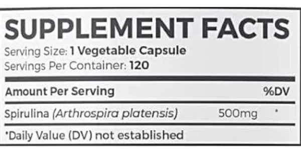 Salud y Equipamiento Médico - Espirulina 60cap Healths Harmon 2