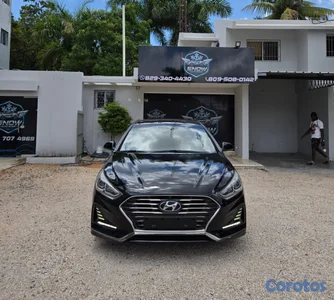 HYUNDAI SONATA NEW RISE 2018 NEGRO GASOLINA