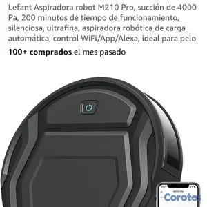 Lefant robot M210 Pro, aspiradora robótica de carga automática.