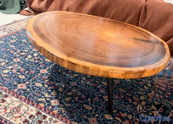 muebles y colchones - Mesa de centro de madera