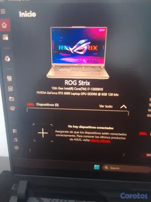 computadoras y laptops - Laptop gamer Asus ROG Strix G16 con un Intel core i7 13650HX y una RTX 4060 8GB  3