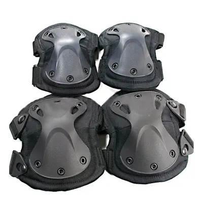 Artículos Deportivos - Kit juego de rodillera y codera táctica, ciclismo motocicleta paintball airsoft 4