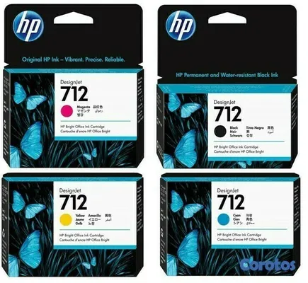 impresoras y scanners - CARTUCHOS ORIGINALES HP 712 PARA PLOTTERS ,DESIGNJET EN TODOS LOS COLORES   3