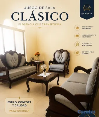 muebles y colchones - Venta de comedor y juego de muebles  3