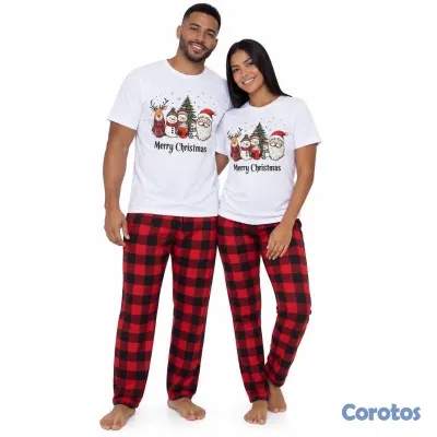 ropa para mujer - pijama navideña para fotos super cómoda  3