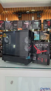 Case Gamer Skytech + 3 Fans Reverse Blade RGB