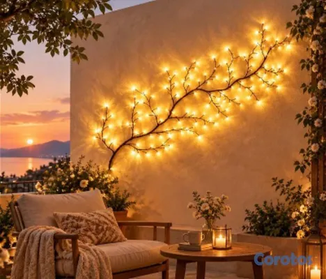 decoración y accesorios - Ramas de Luces Navideñas Amarillo Cálido Elegante y Hermosa 🌺🌺👌 3