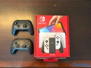 consolas y videojuegos - NINTENDO SWITCH OLED + Zelda + 2 Pro Controles