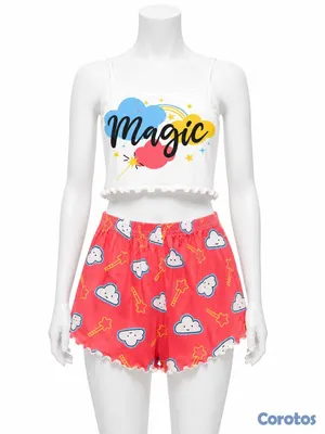 ropa para mujer - piyamas cortas damas y niñas. 10