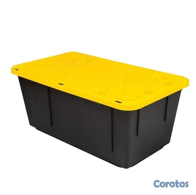 herramientas, jardines y exterior - 2 Cajas de Almacenamiento Grandes (40 Galones / 15 6