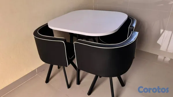 electrodomesticos - Juego de comedor moderno – 4 sillas 2
