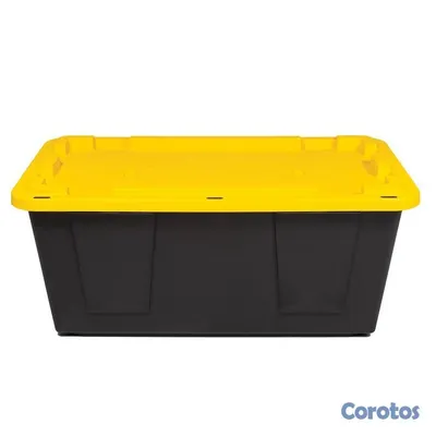 herramientas, jardines y exterior - 2 Cajas de Almacenamiento Grandes (40 Galones / 15 5