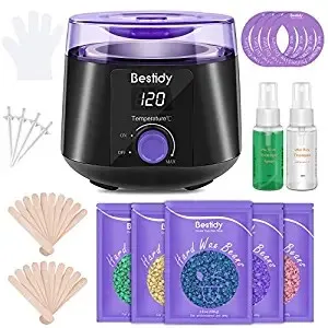 salud y belleza - Kit de depilacion bestidy Horno de Cera + 4 fundas de cera. Calentador depilar 2