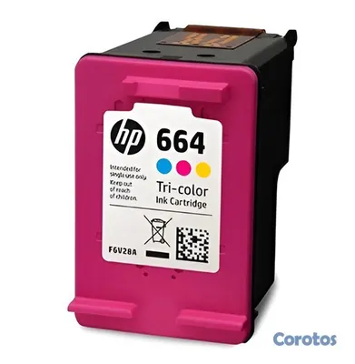 impresoras y scanners - Cartuchos De Tinta 664 Hp Color Y Negro 3